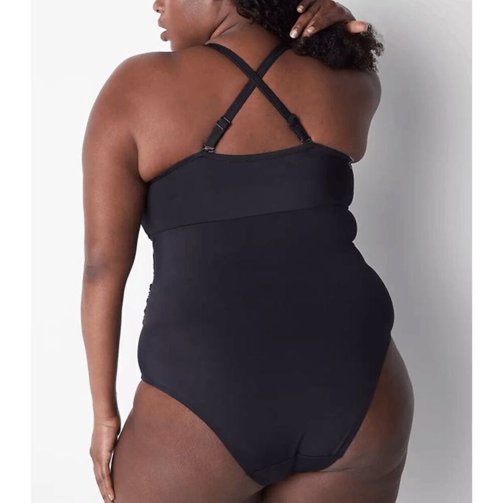 NWT Lane Bryant No-Wire Wrap Swim One-Piece
